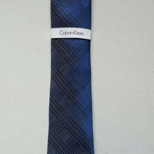 CALVIN KLEIN MENSWEAR WINDOW ANE NECKTIE BLUE